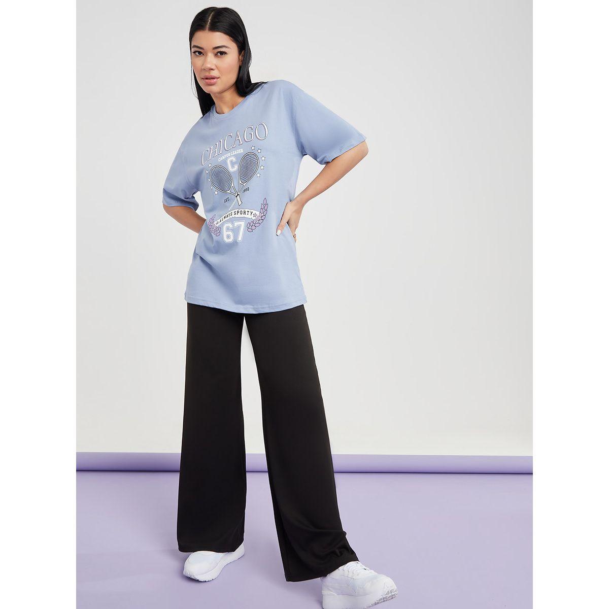 تيشيرت بقصة واسعة واكمام قصيرة-women-clothing-tshirts-image-2