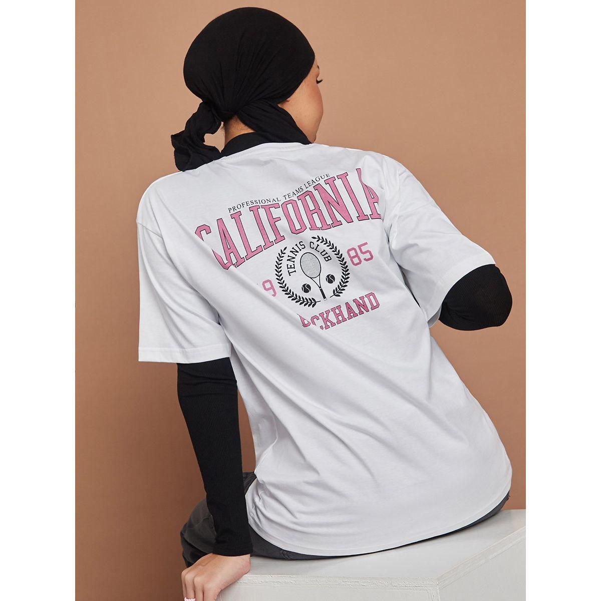 تيشيرت بقصة واسعة واكمام قصيرة من ريد تايب-women-clothing-tshirts-image-1
