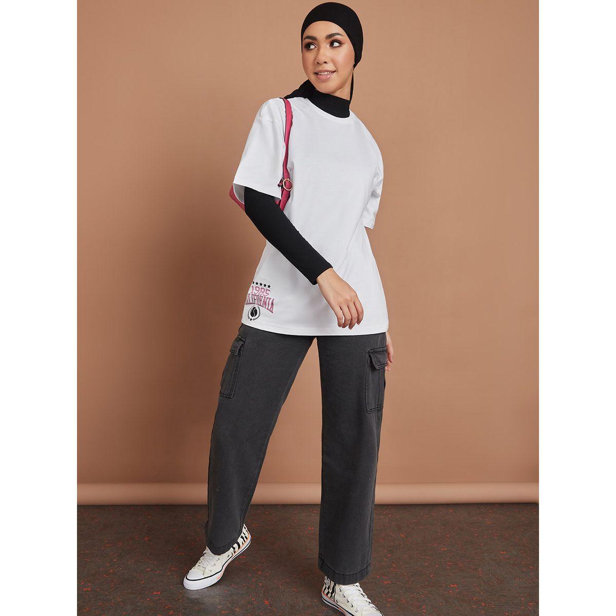 تيشيرت بقصة واسعة واكمام قصيرة من ريد تايب-women-clothing-tshirts-image-2