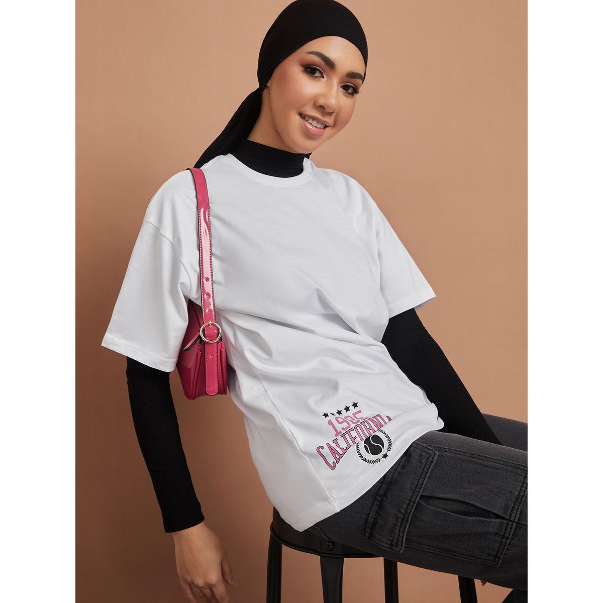 تيشيرت بقصة واسعة واكمام قصيرة من ريد تايب-women-clothing-tshirts-image-3