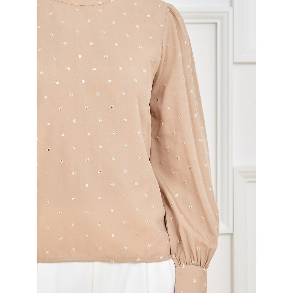 بلوزة ساتان مزينة بالترتر من ستايلي-women-clothing-shirtsandblouses-blouses-image-3