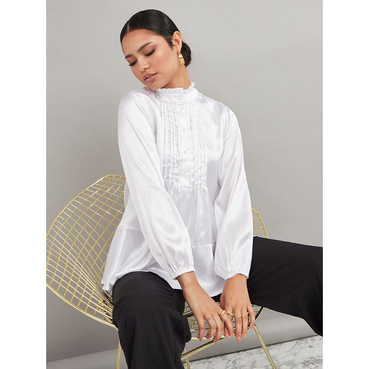 بلوزة بياقة عالية باكمام طويلة من ريد تايب-women-clothing-shirtsandblouses-blouses-image-1