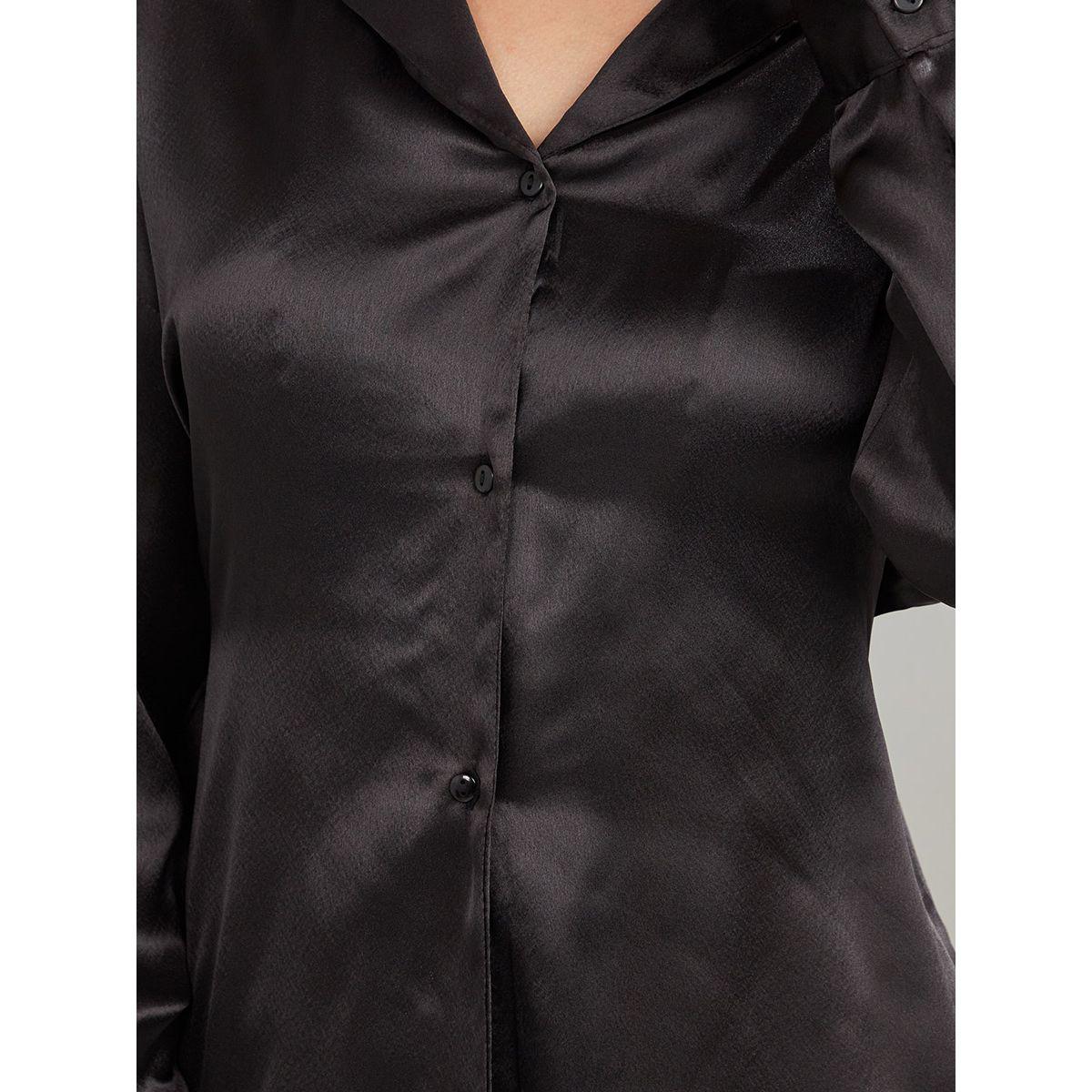Styli Long Sleeves Spread Collar Satin Blouse-women-clothing-shirtsandblouses-shirts-image-3