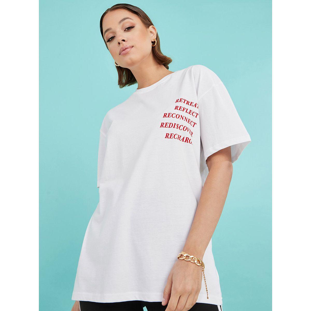 تيشيرت بقصة واسعة واكمام قصيرة من ريد تايب-women-clothing-tshirts-image-1