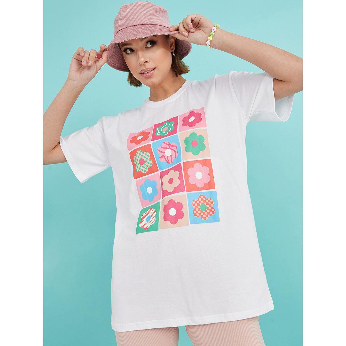 تيشيرت بقصة واسعة واكمام قصيرة من ريد تايب-women-clothing-tshirts-image-3