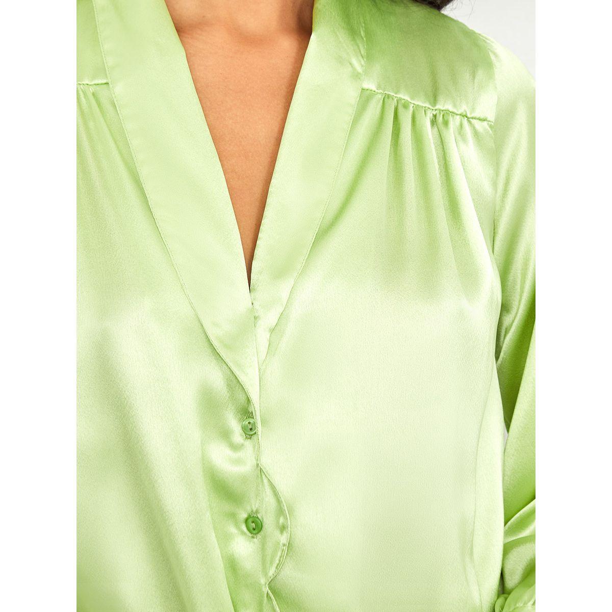 Styli Long Sleeves V Neck Button Through Blouse-women-clothing-shirtsandblouses-blouses-image-4