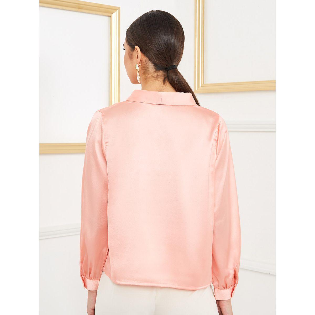 Styli Long Sleeves V Neck Button Through Blouse-women-clothing-shirtsandblouses-blouses-image-5