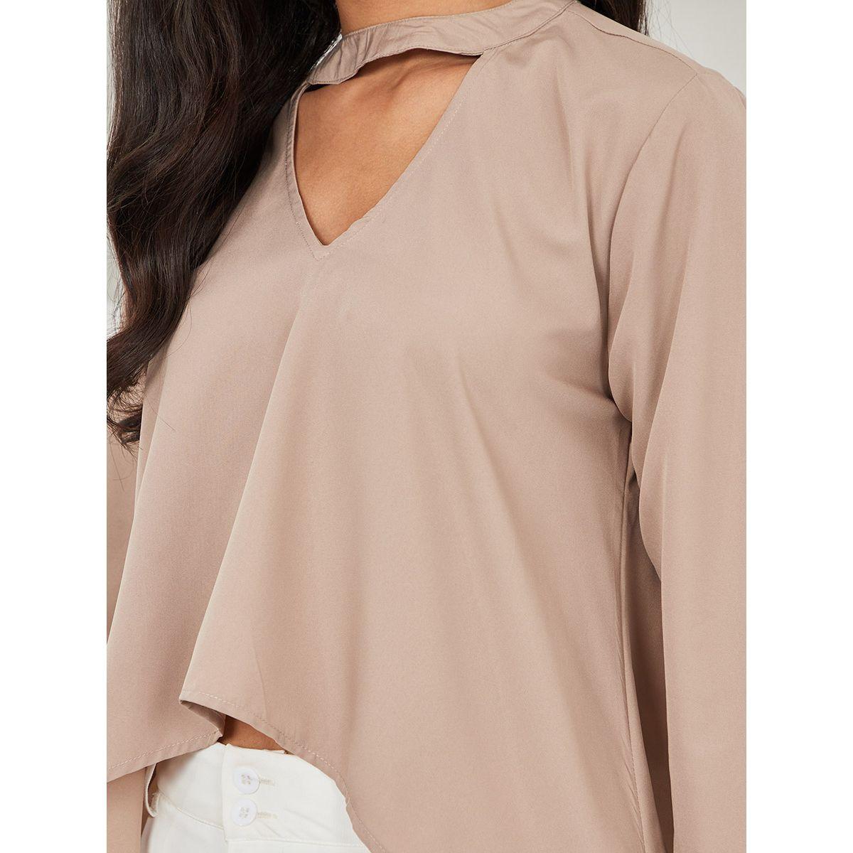 بلوزة بحافة غير متماثلة الطول من ريد تايب-women-clothing-shirtsandblouses-blouses-image-3