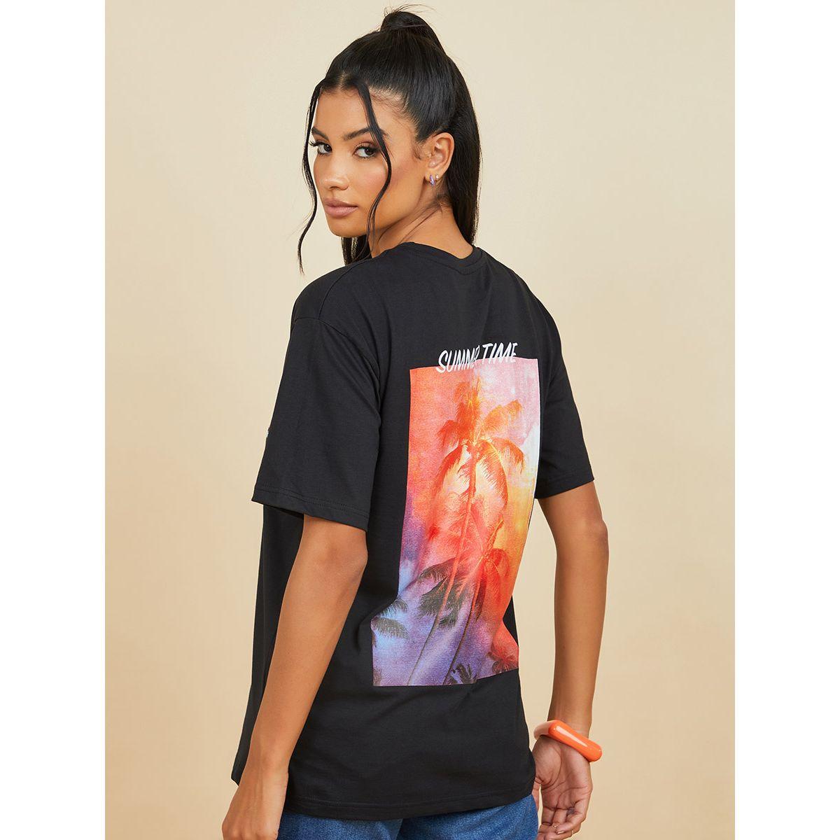تيشيرت بقصة واسعة واكمام قصيرة من ستايلي-women-clothing-tshirts-image-4