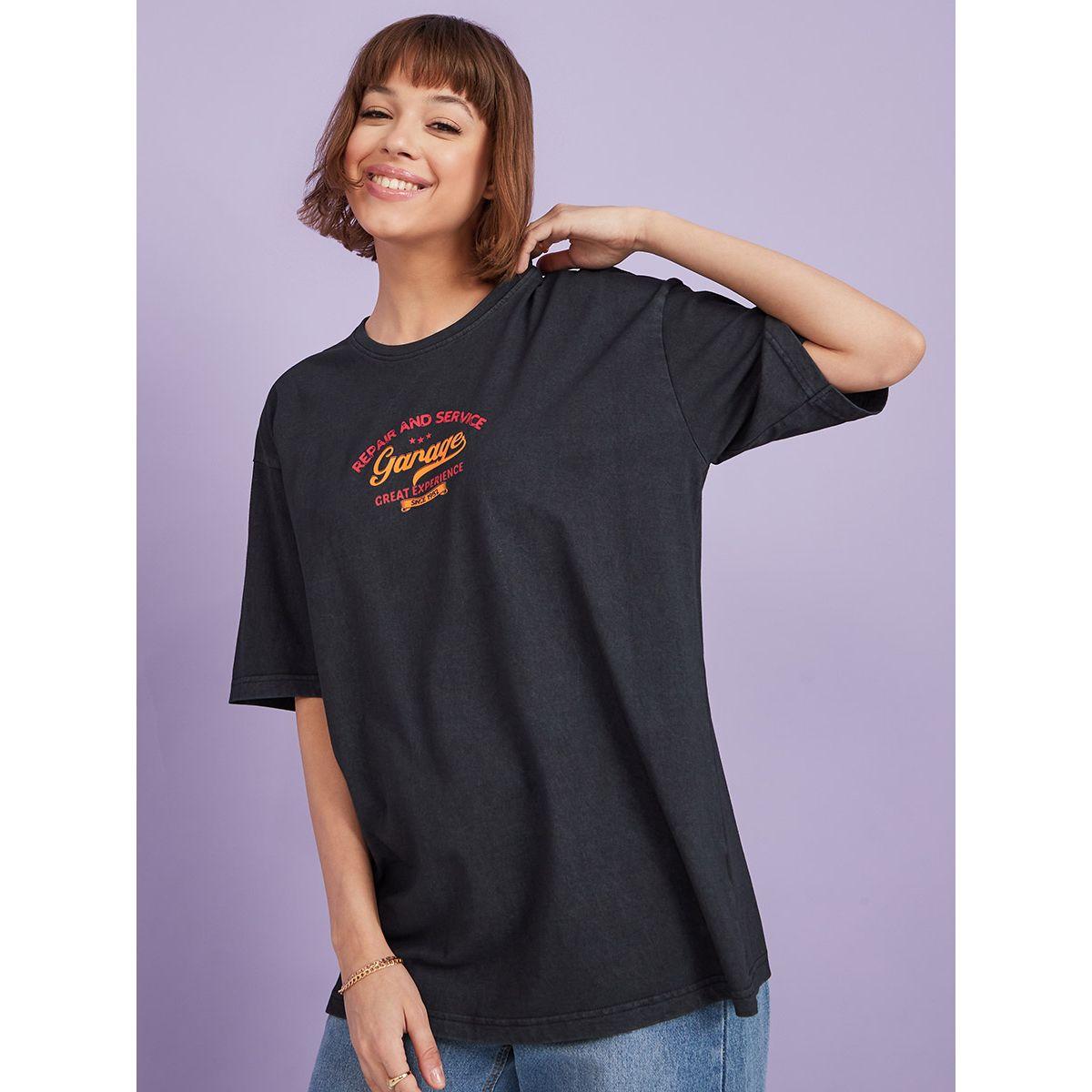 Styli Short Sleeves Car Back Graphic Oversized Longline T-shirt-women-clothing-tshirts-image-3