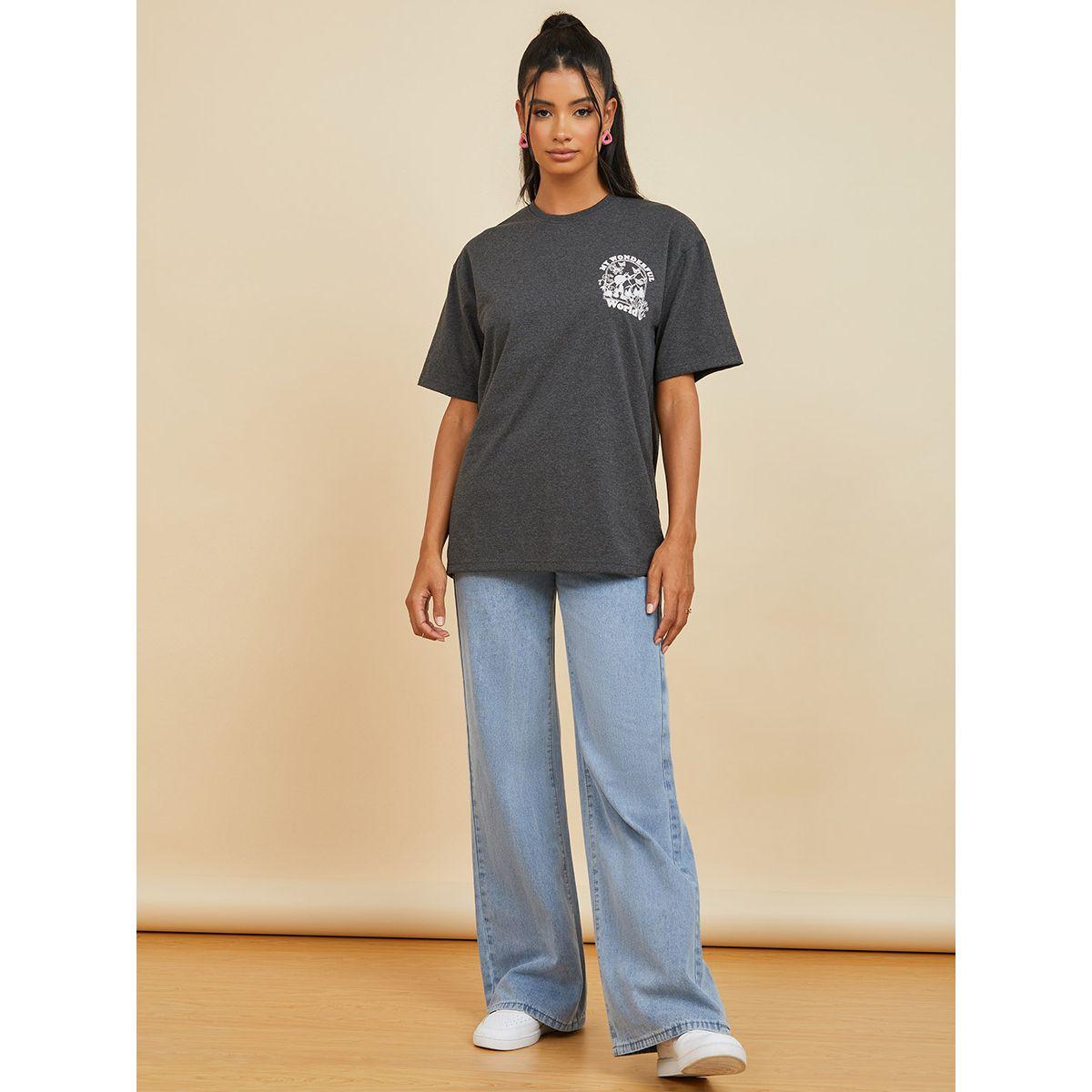 تيشيرت بقصة واسعة واكمام قصيرة من ستايلي-women-clothing-tshirts-image-2