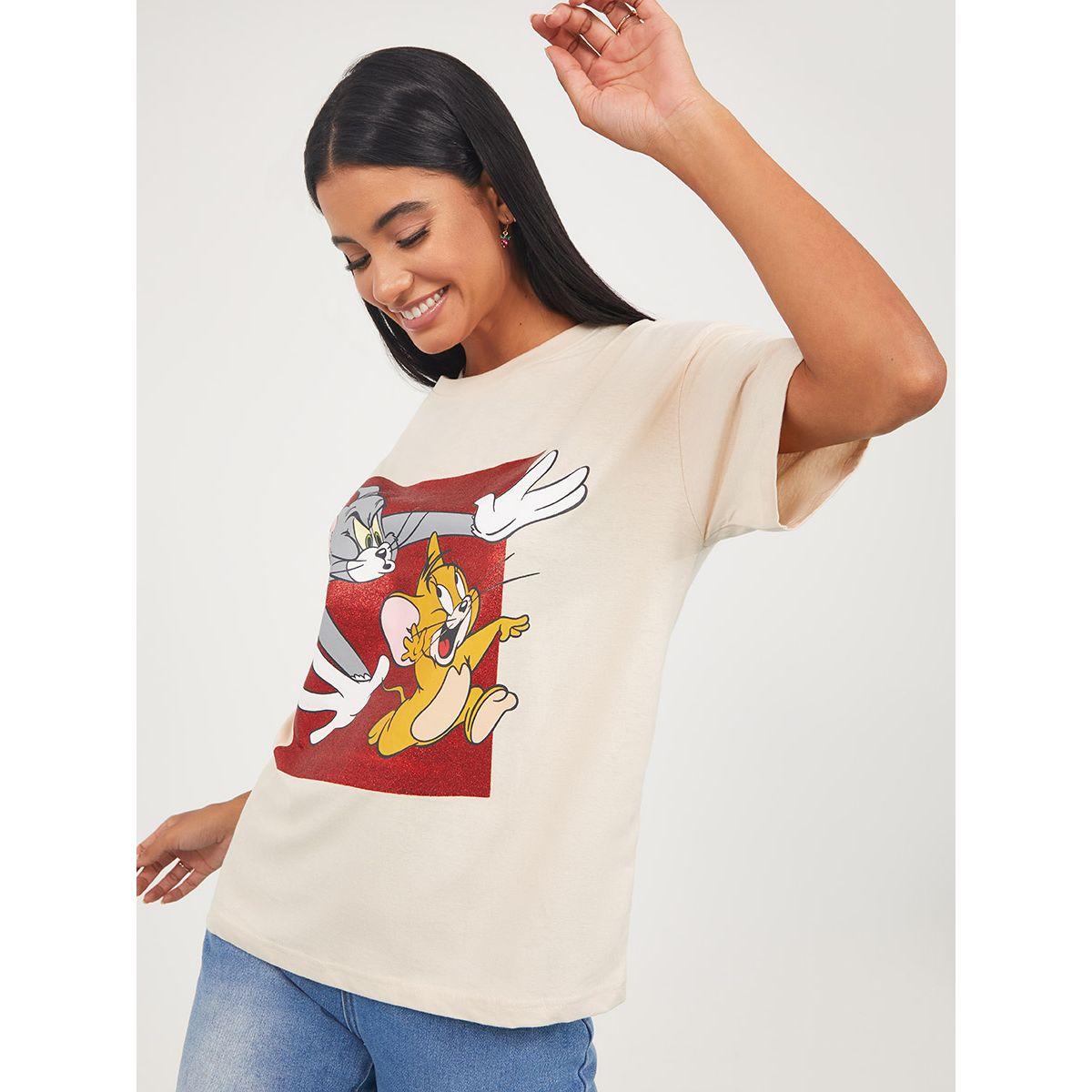 تيشيرت طويل بقصة واسعة من ستايلي-women-clothing-tshirts-image-1