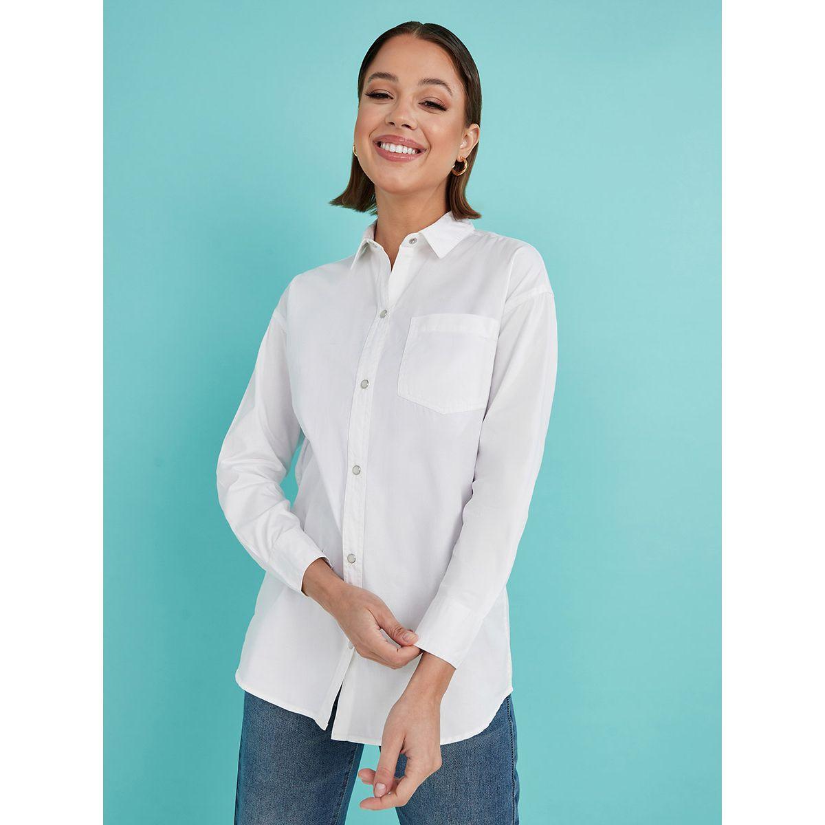 Styli Long Sleeves Oversized Denim Shirt-women-clothing-shirtsandblouses-shirts-image-3