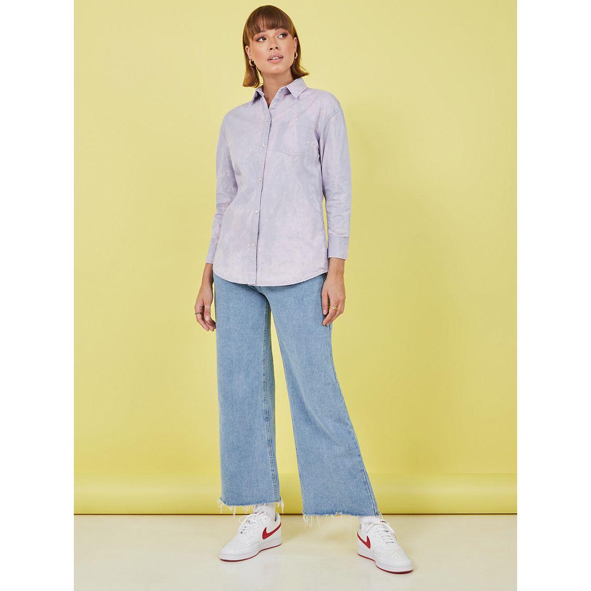 بلوزة بقصة واسعة واكمام طويلة-women-clothing-shirtsandblouses-shirts-image-3