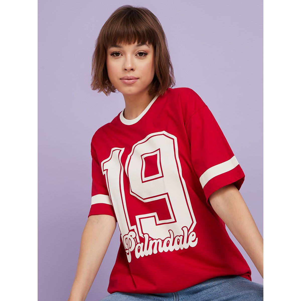 تيشيرت بقصة واسعة وكتف منخفض من ستايلي-women-clothing-tshirts-image-1