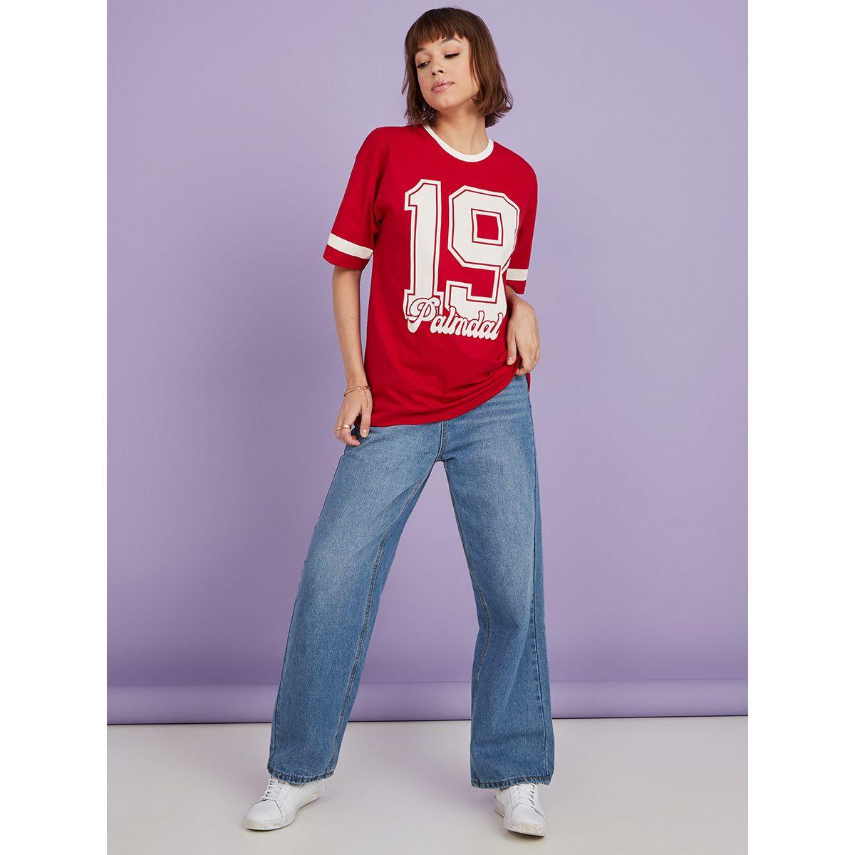 تيشيرت بقصة واسعة وكتف منخفض من ستايلي-women-clothing-tshirts-image-2