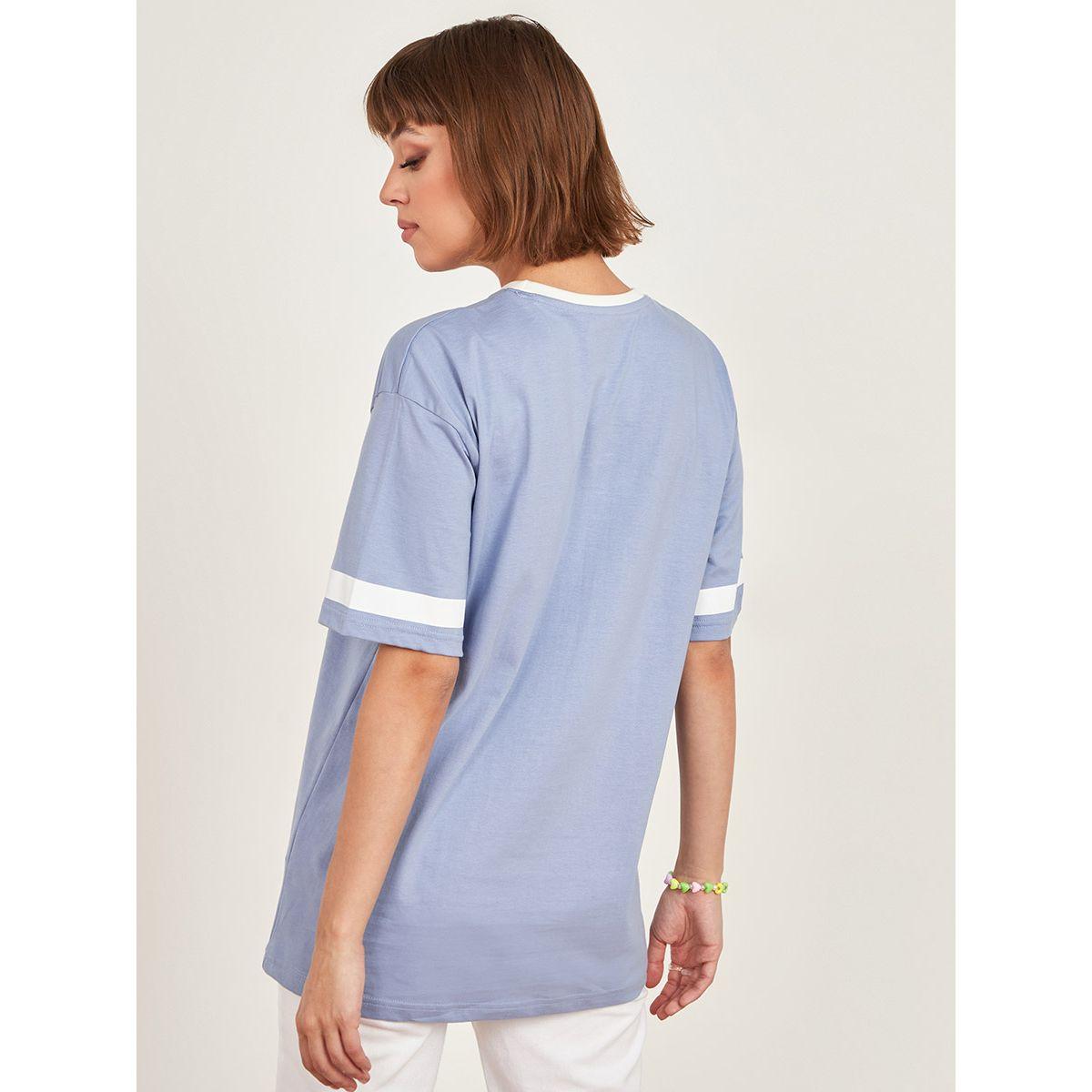 Styli Drop Shoulder Sleeve Palmdale Slogan Oversized T-shirt-women-clothing-tshirts-image-4