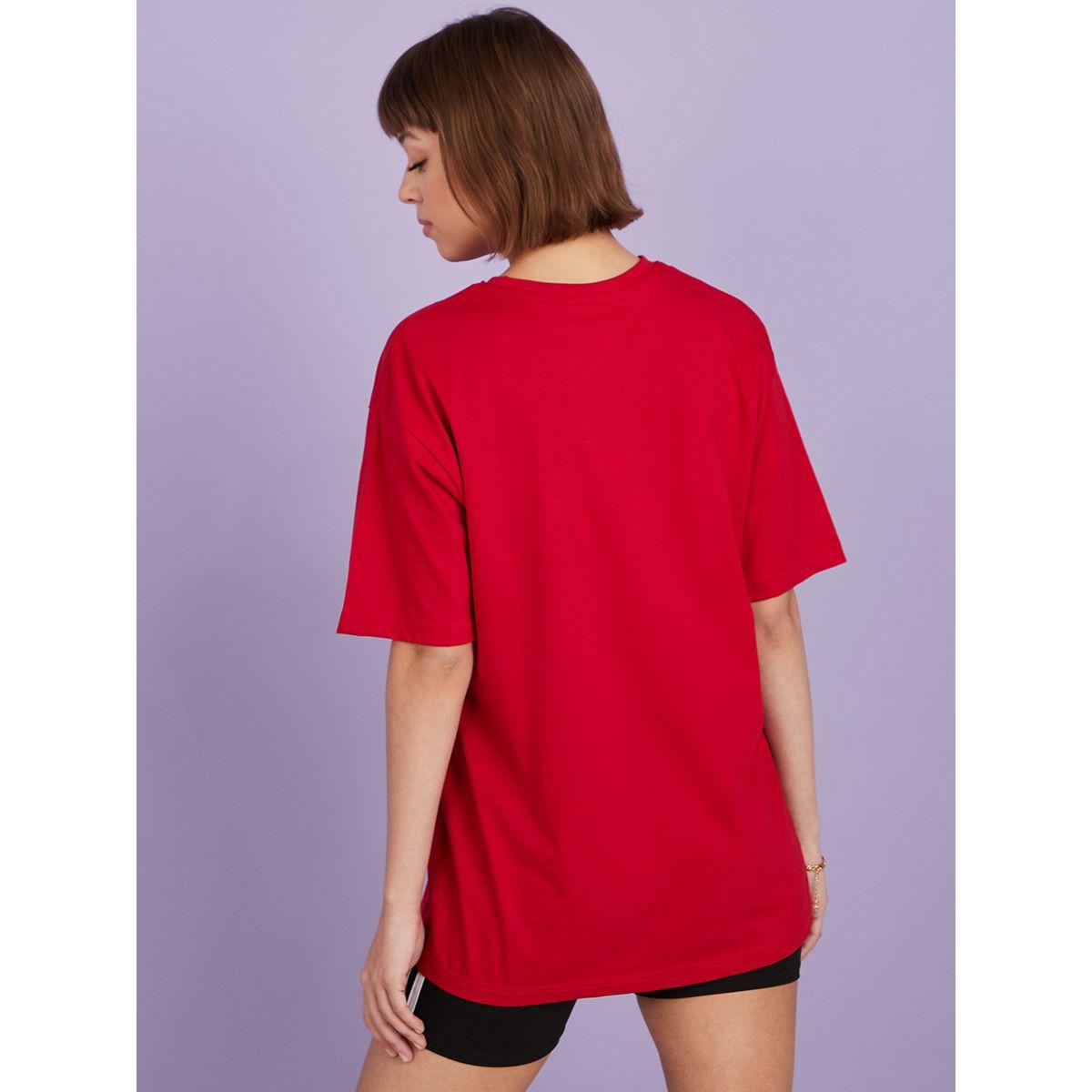 Styli Drop Shoulder Sleeve Los Angeles Slogan Oversized T-shirt-women-clothing-tshirts-image-4