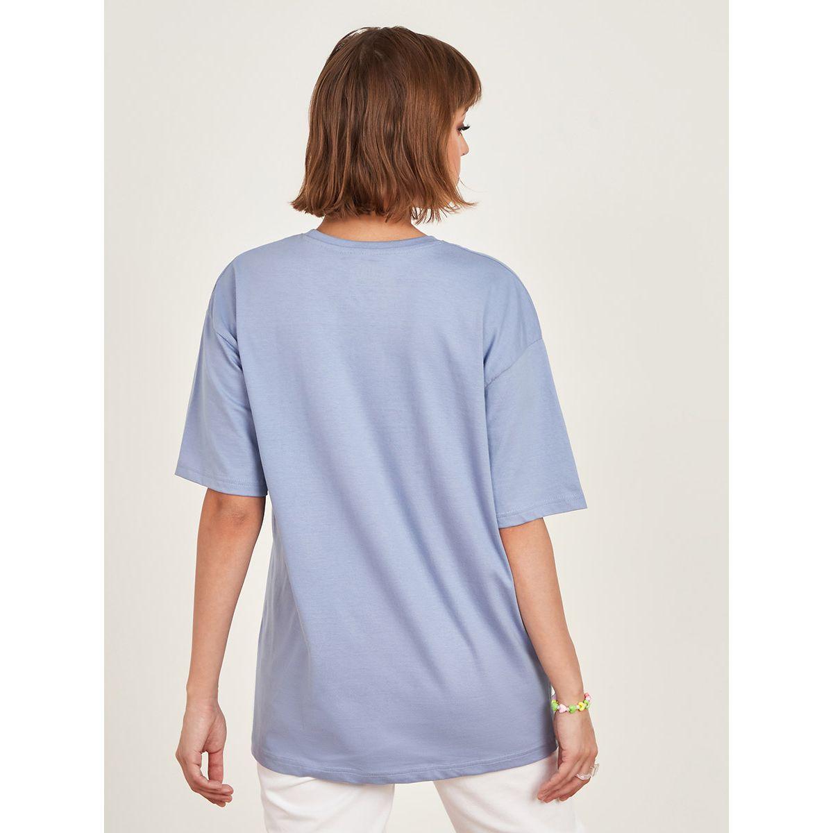 تيشيرت بقصة واسعة بكتف منخفض من ستايلي-women-clothing-tshirts-image-3