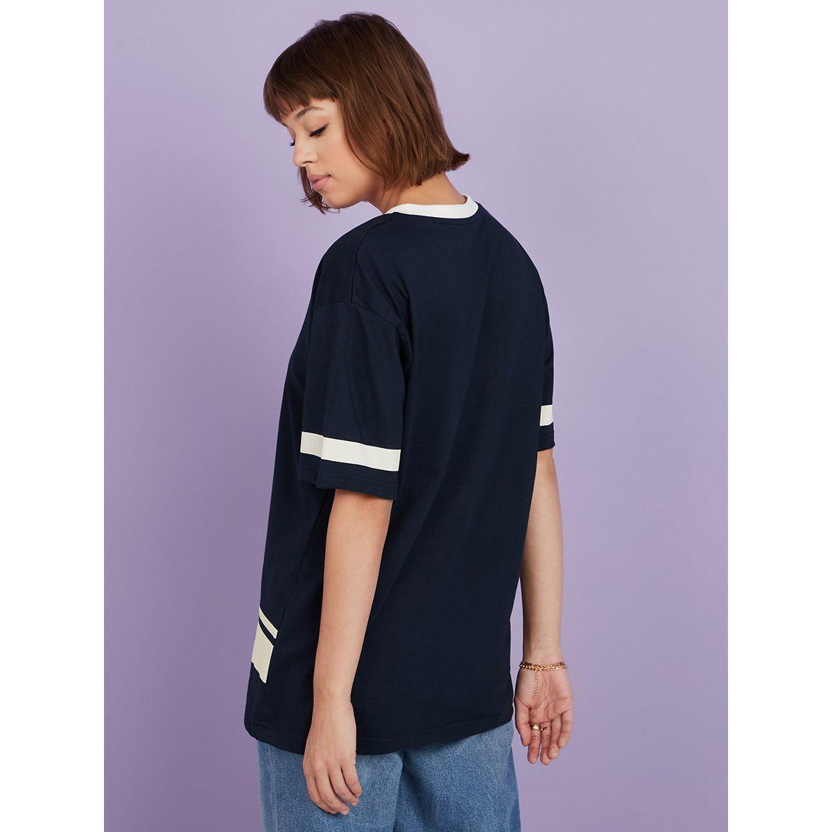 Styli Short Sleeves San Diego Slogan Oversized Longline T-shirt-women-clothing-tshirts-image-5