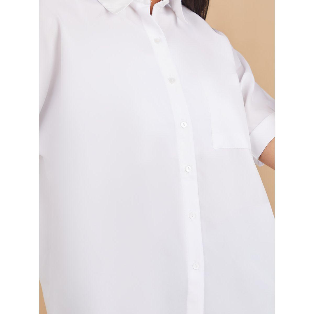 Styli Roll-Up Sleeves Button Through Shirt with Pocket Detail-women-clothing-shirtsandblouses-shirts-image-3