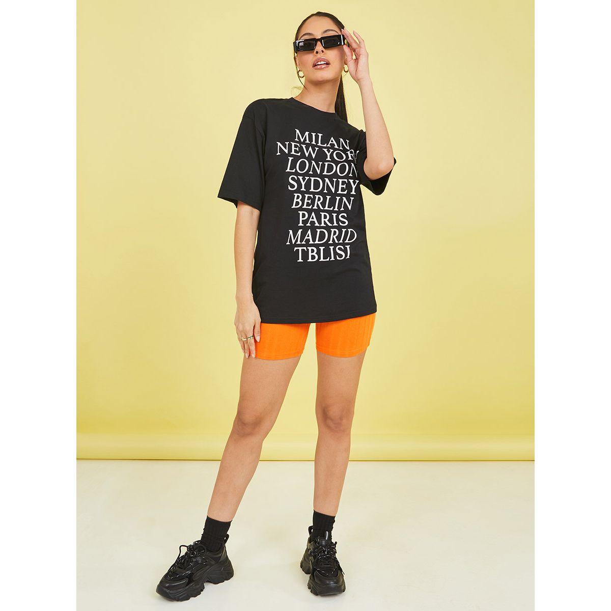 Styli City Names Slogan Print Oversized Longline T-shirt-women-clothing-tshirts-image-2