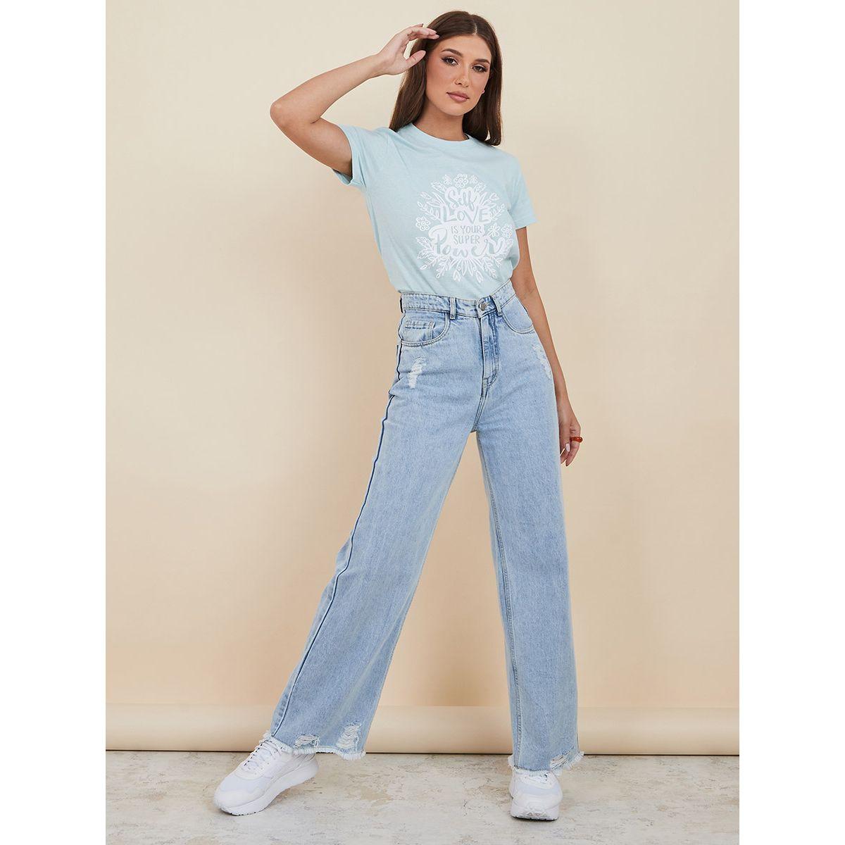 تيشيرت مطبع بكتابة من ستايلي-women-clothing-tshirts-image-2
