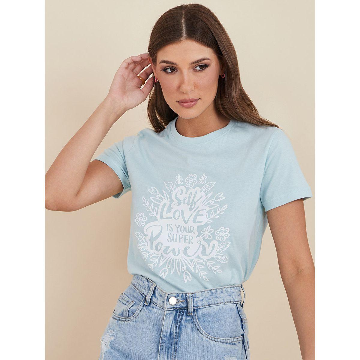 تيشيرت مطبع بكتابة من ستايلي-women-clothing-tshirts-image-5