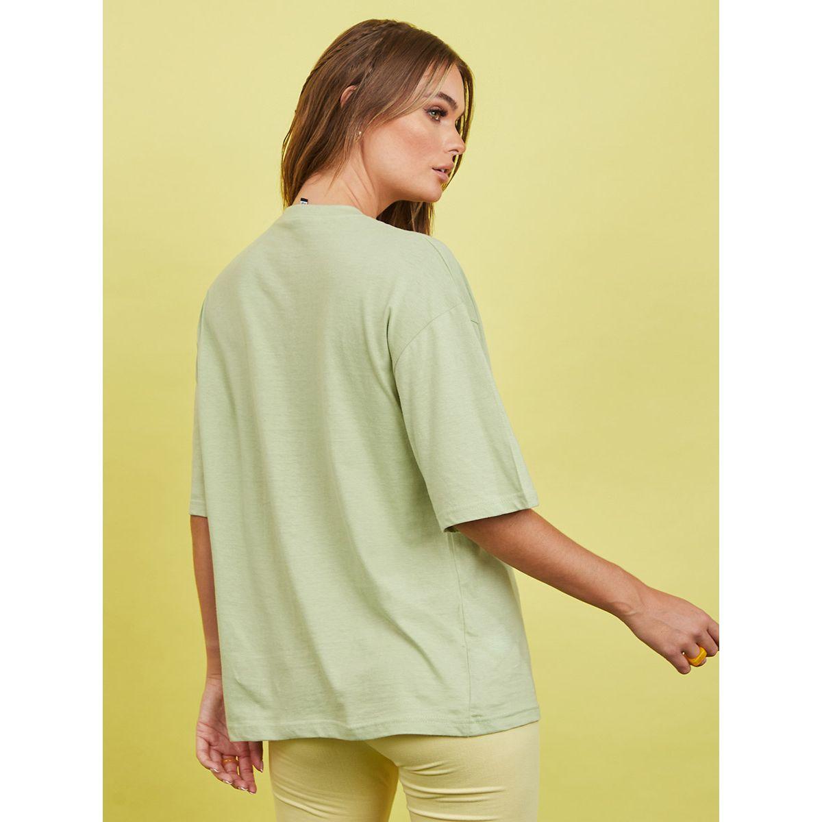 Styli Shorts Sleeves Havana Lemon Graphic Oversized Longline T-shirt-women-clothing-tshirts-image-5