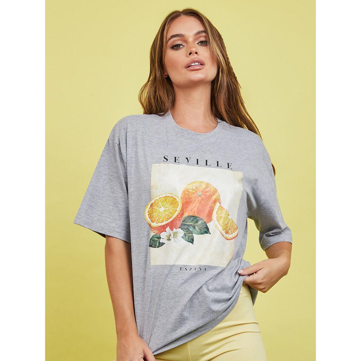 تيشيرت طويل باكمام قصيرة-women-clothing-tshirts-image-1