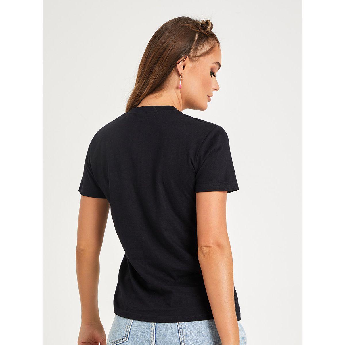 Styli Shorts Sleeves One Day At A Time Slogan Regular Fit T-shirt-women-clothing-tshirts-image-5