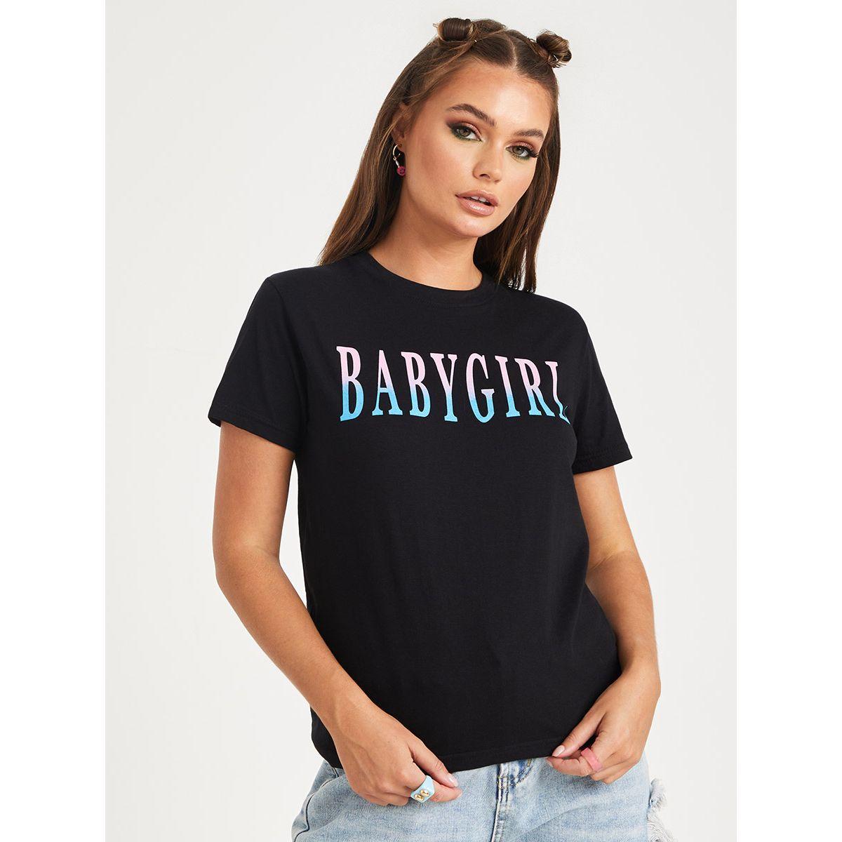 Styli Shorts Sleeves Baby Girl Ombre Slogan Regular Fit T-shirt-women-clothing-tshirts-image-3