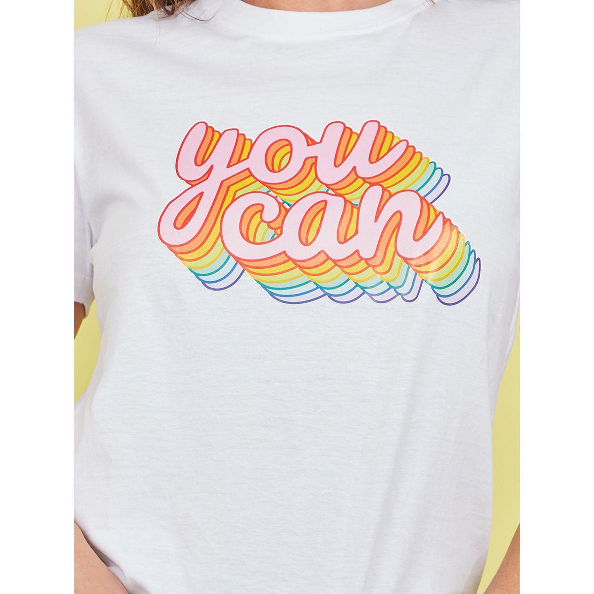 Styli Shorts Sleeves You Can Slogan Regular Fit T-shirt-women-clothing-tshirts-image-4