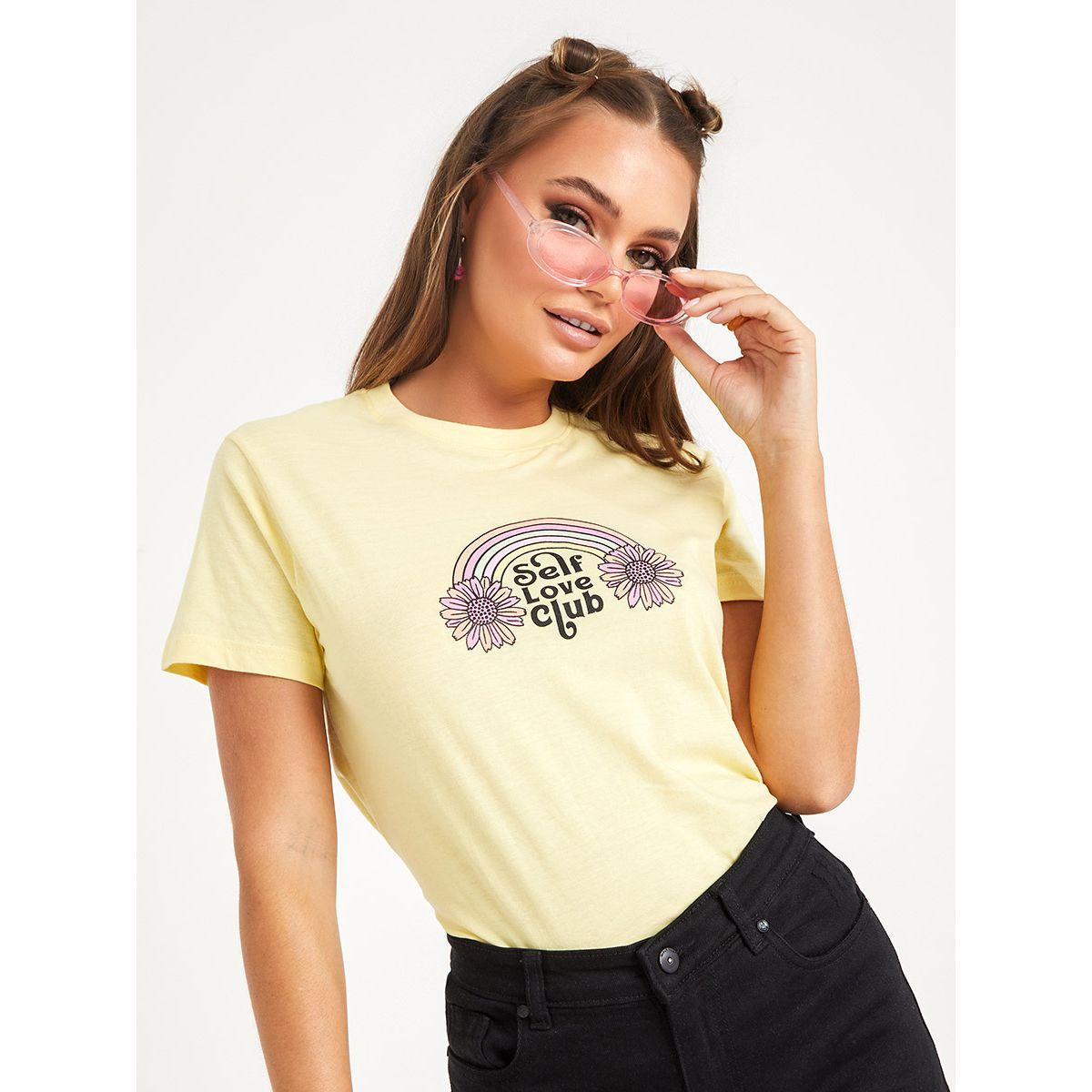 تيشيرت كاجوال باكمام قصيرة-women-clothing-tshirts-image-1