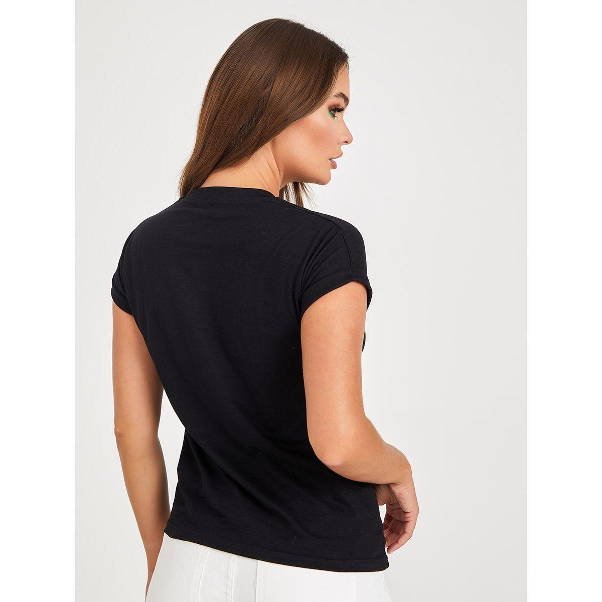 تيشيرت كاجوال باكمام مطوية-women-clothing-tshirts-image-6