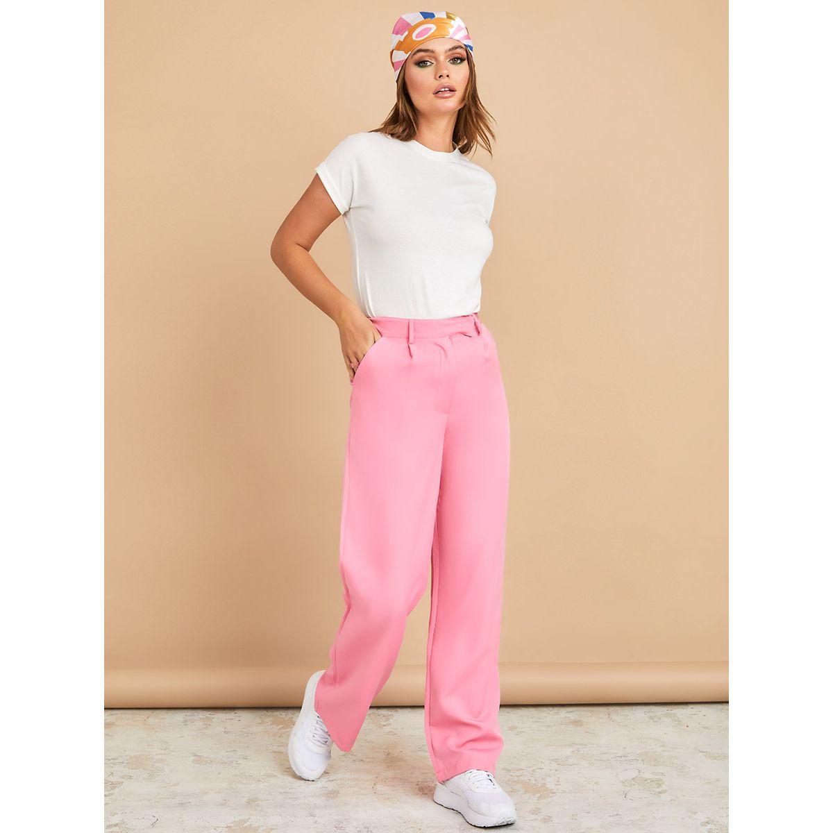 Styli Roll-Up Sleeves Round Neck Cotton Regular Fit T-shirt-women-clothing-tshirts-image-2