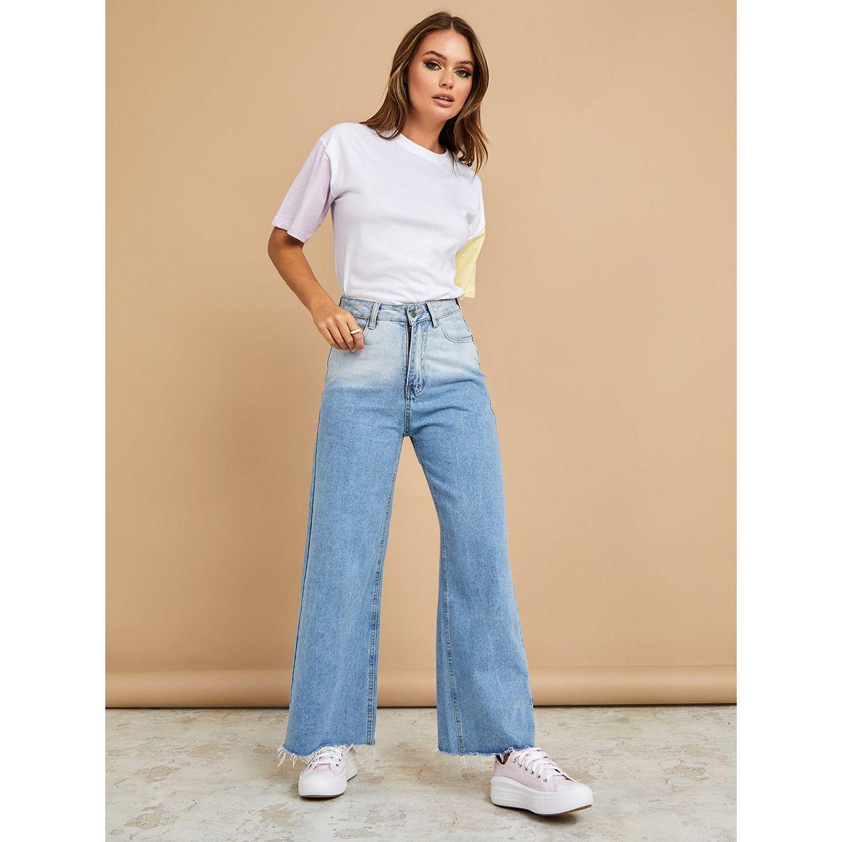 تيشيرت كاجوال باكتاف منخفضة-women-clothing-tshirts-image-2