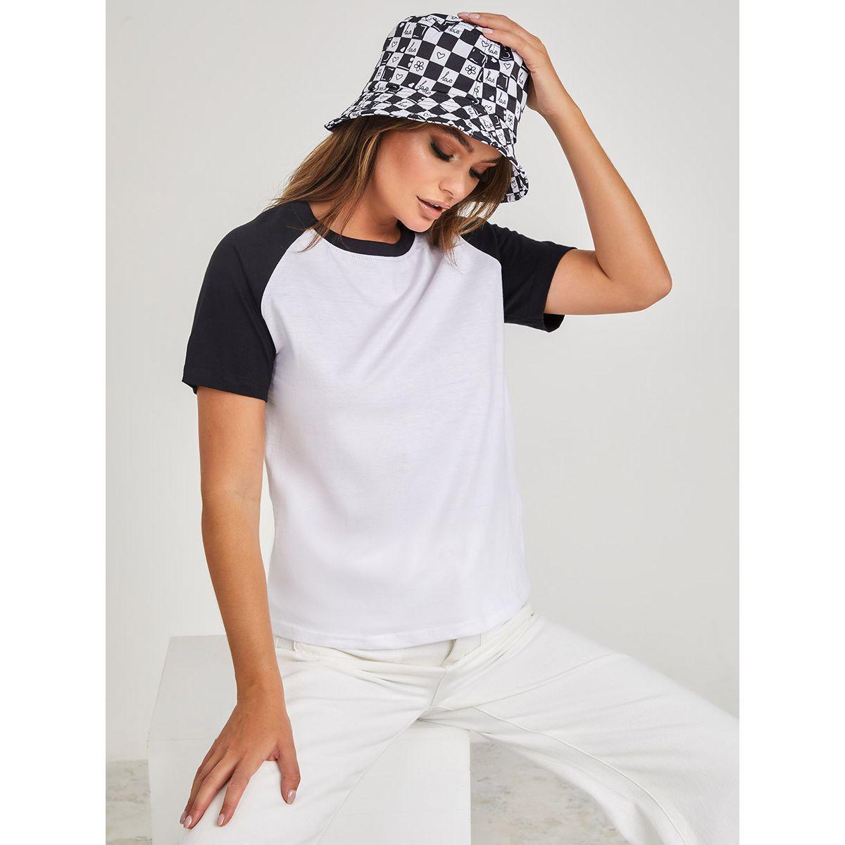 تيشيرت كاجوال باكمام ريجلان-women-clothing-tshirts-image-1