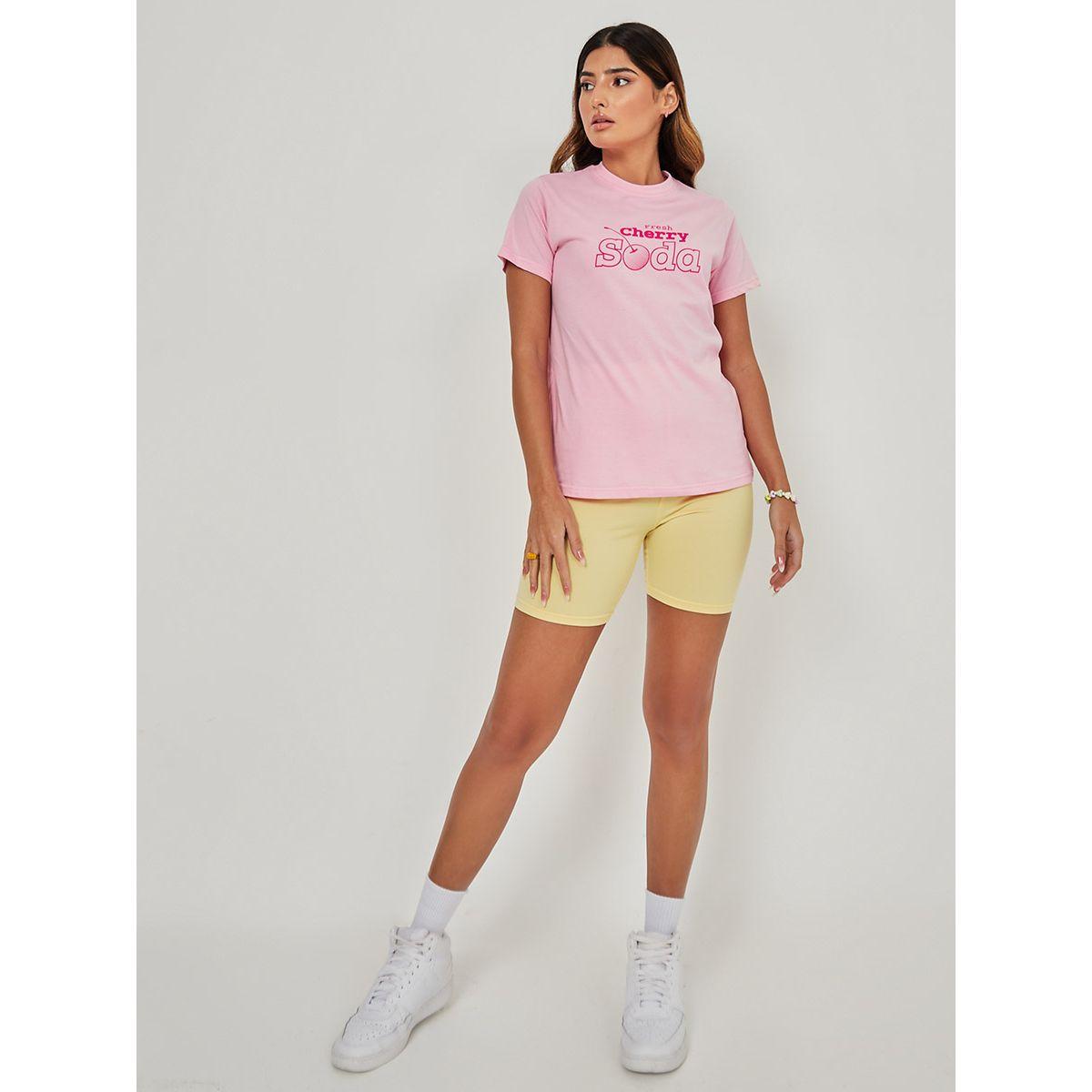 تيشيرت بقصة عادية واكمام قصيرة من ستايلي-women-clothing-tshirts-image-2