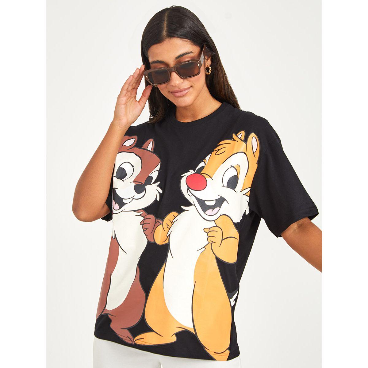 تيشيرت طويل باكمام قصيرة-women-clothing-tshirts-image-1