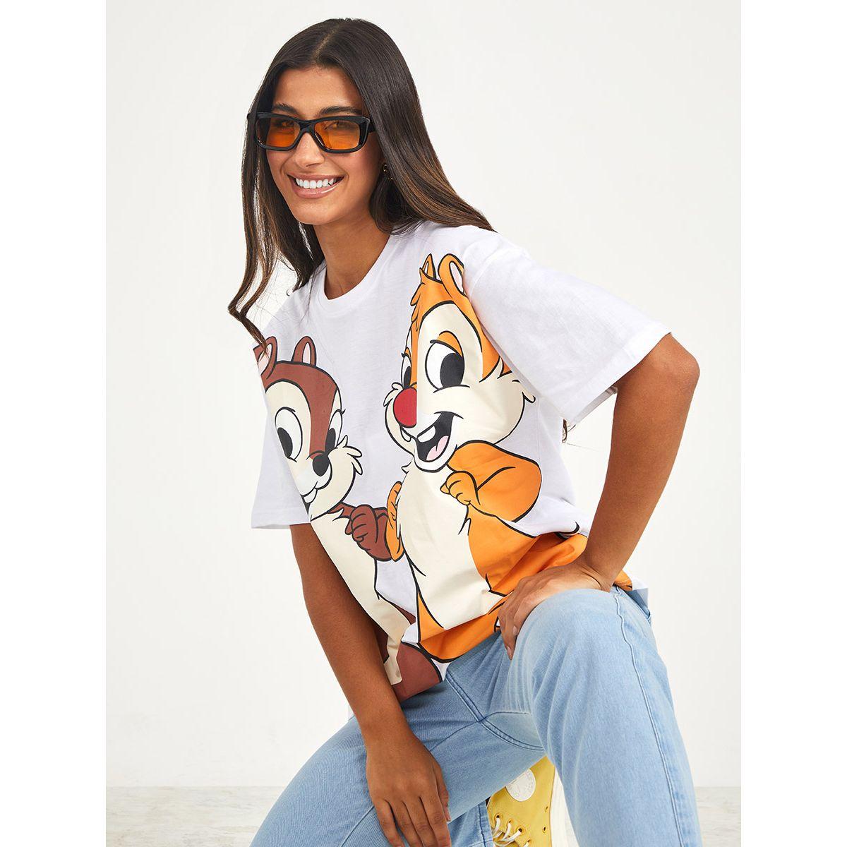 تيشيرت طويل باكمام قصيرة-women-clothing-tshirts-image-1
