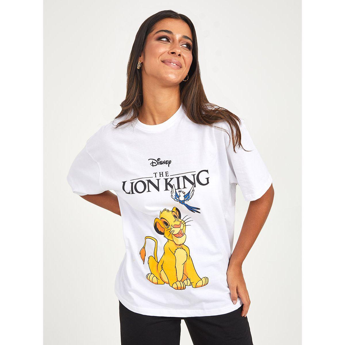 Styli Short Sleeves Lion King Graphic Oversized Longline T-shirt-women-clothing-tshirts-image-3