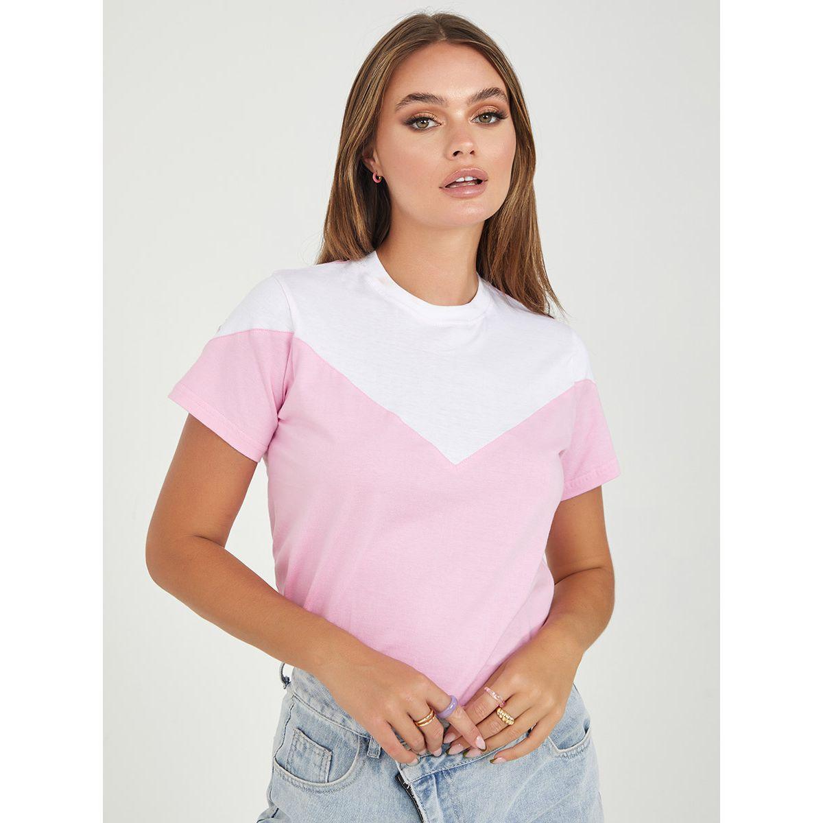 تيشيرت بنمط كتل الالوان-women-clothing-tshirts-image-1
