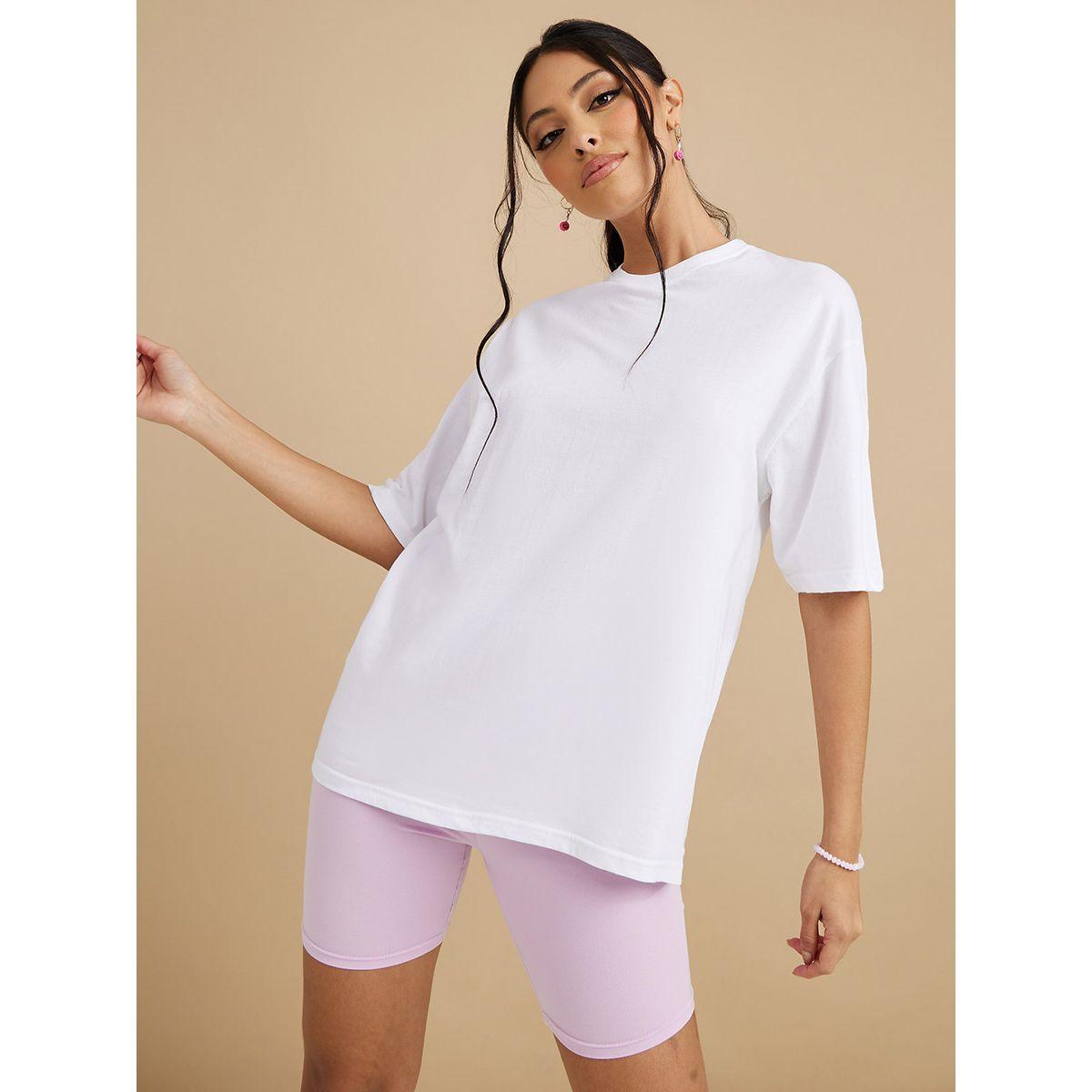 Styli Short Sleeves Spread Love Butterfly Back Graphic Oversized T-shirt-women-clothing-tshirts-image-2