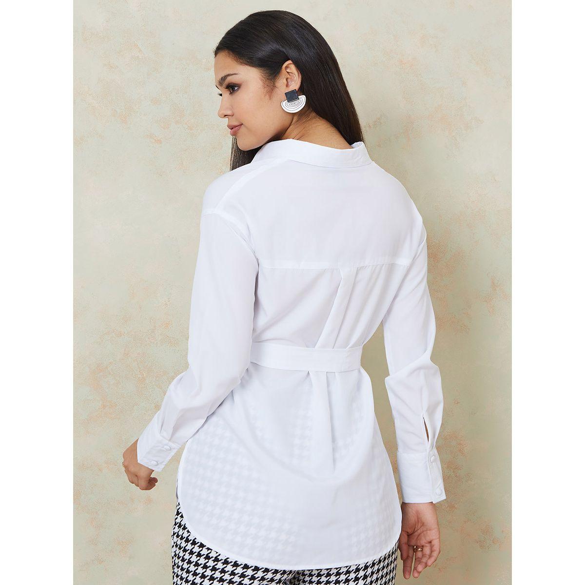 بلوزة باكمام طويلة ورباط خصر-women-clothing-shirtsandblouses-shirts-image-4