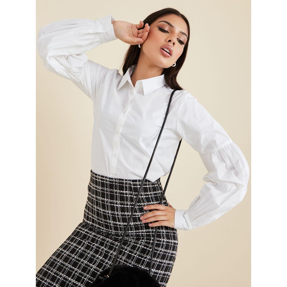 بلوزة باكمام بيشوب مع أزرار-women-clothing-shirtsandblouses-shirts-image-5