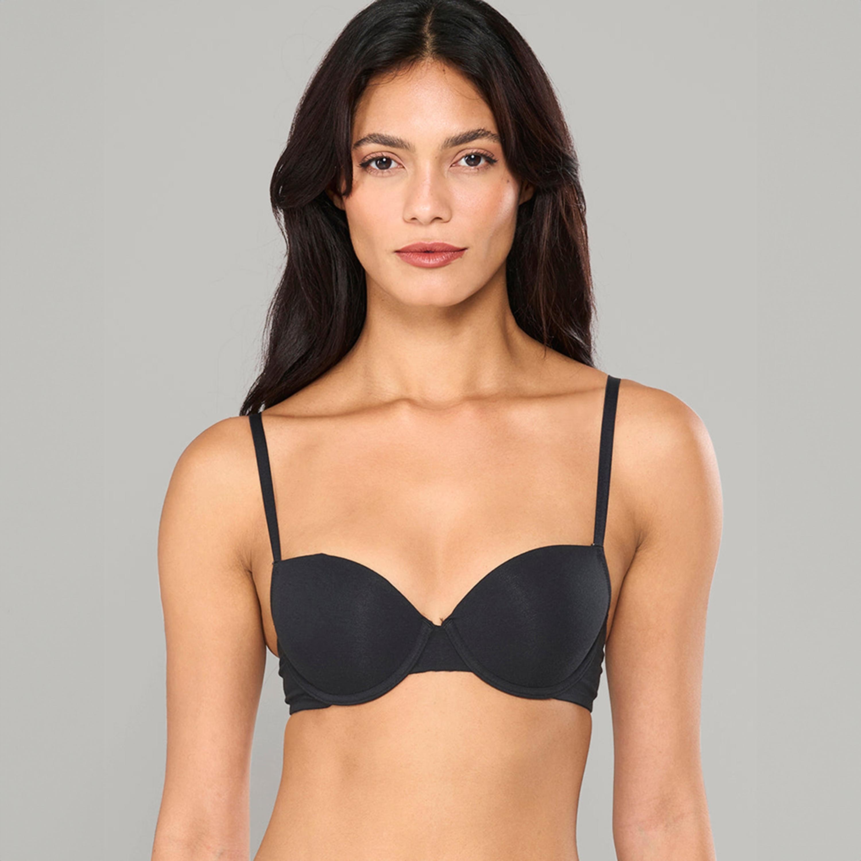 حمالة صدر ديمي نسائية مبطنة قليلًا بدعامة متوسطة بسلك قطن ترندي من لا سينزا-women-clothing-lingerie-bras-image-5