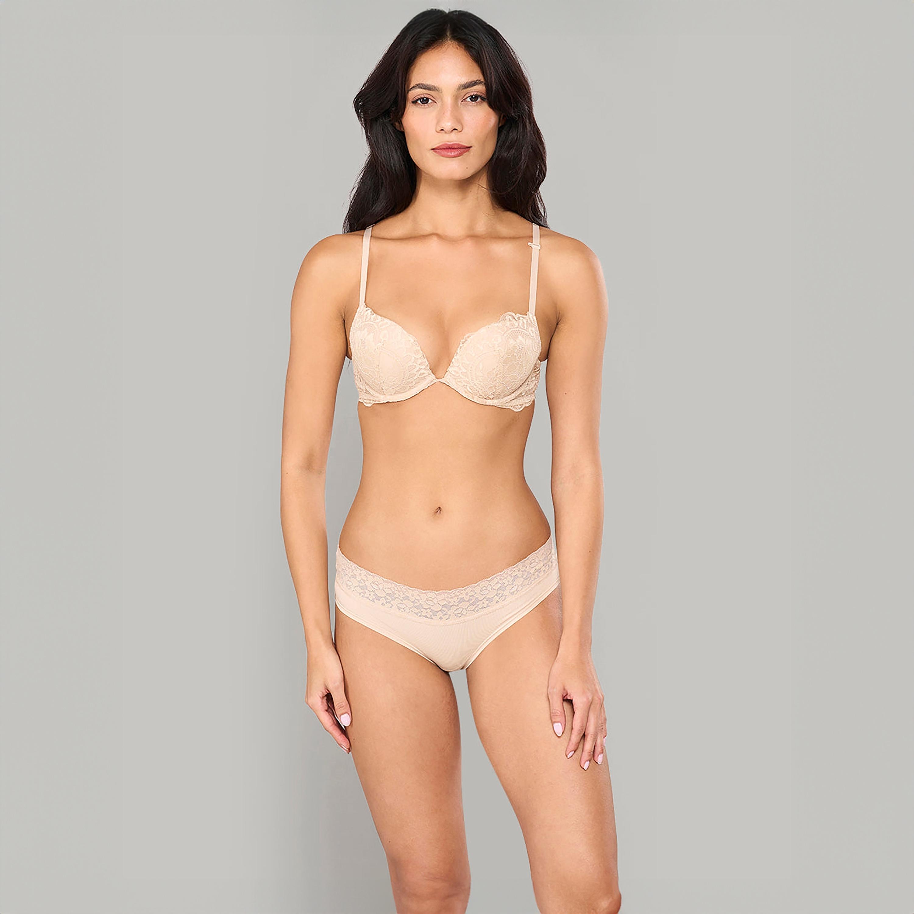 سروال داخلي نسائي هيبيستر بتغطية كاملة من الدانتيل ترندي من لا سينزا-women-clothing-lingerie-panties-image-6