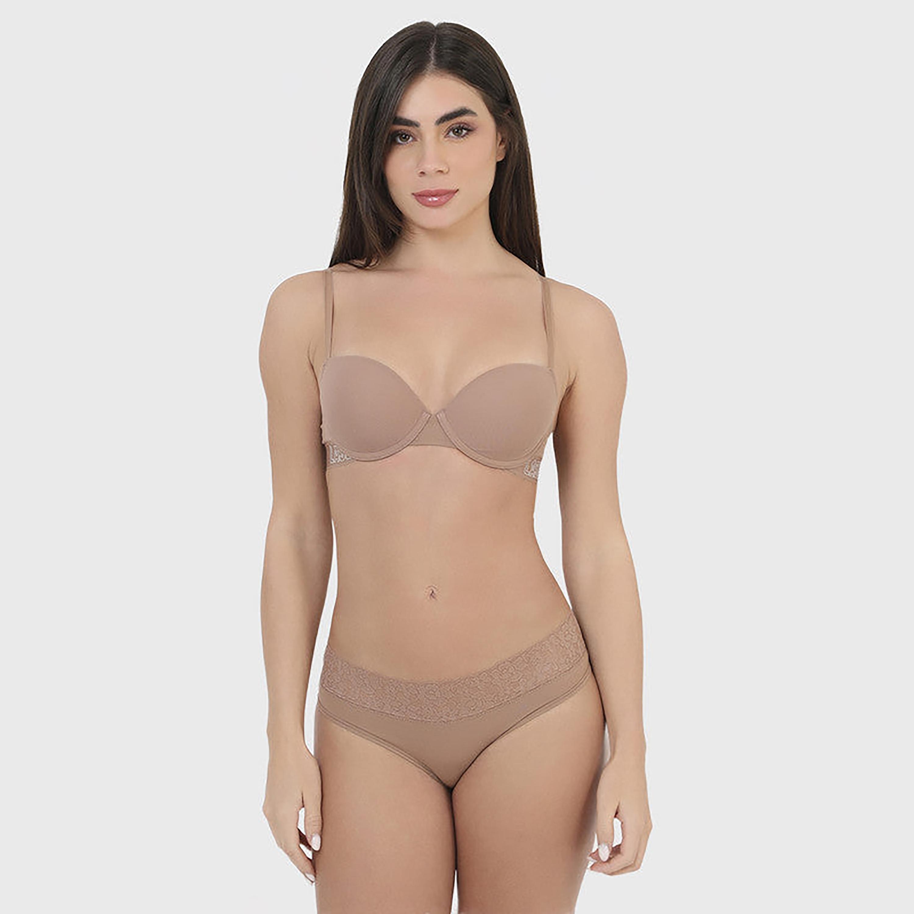 La Senza Medium Coverage Mocha Mist Women's Hipster-women-clothing-lingerie-panties-image-2