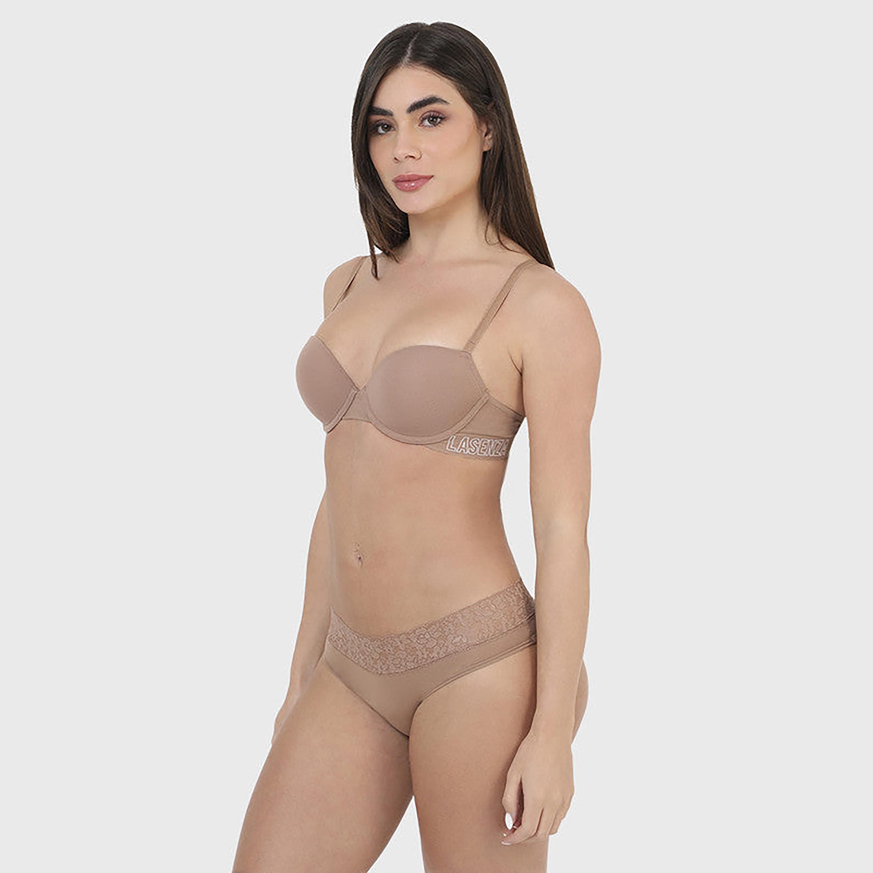 La Senza Medium Coverage Mocha Mist Women's Hipster-women-clothing-lingerie-panties-image-6